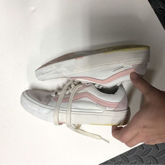 Vans Bmx Old Skool skater Shoes light pink leather suede Angie mens - 4 - Picture 15 of 15